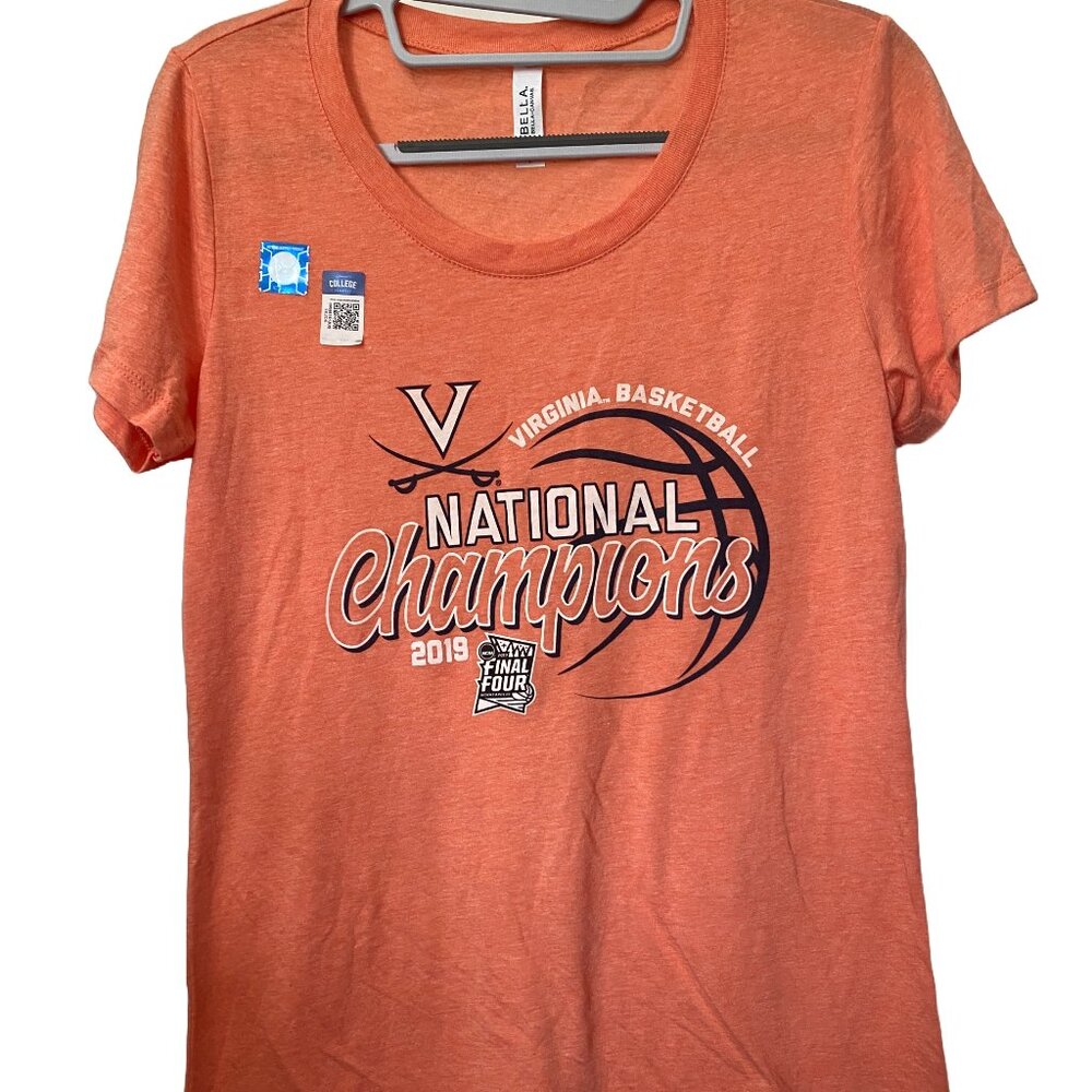 NWT UVA University of Virginia Basketball National Champions 2019 Tee Shirt, L